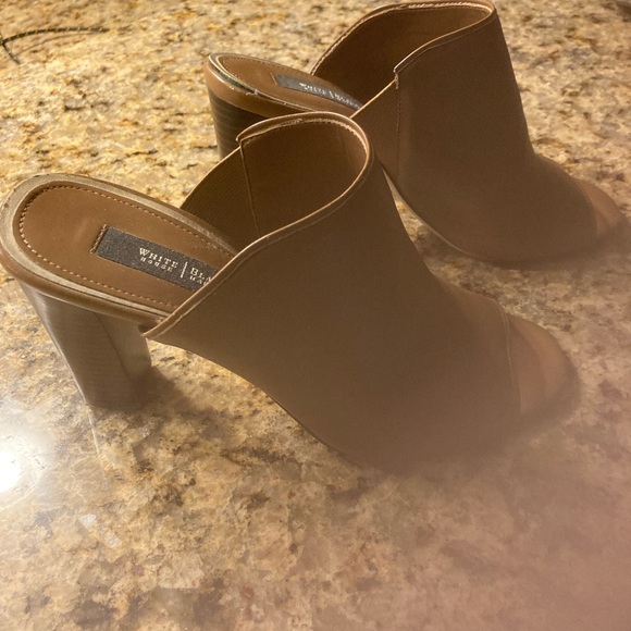 Slip on Leather brown high heels - Picture 2 of 10